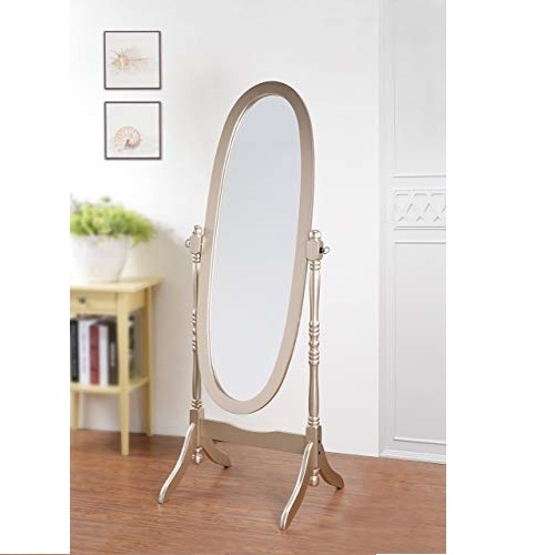 Roundhill Furniture Queen Anna Style Floor Cheval Mirror, Gold, Only $39.99, You Save $37.96 (49%)