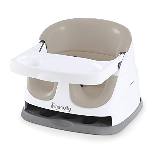 Ingenuity Baby Base 2-in-1 Booster Feeding and Floor Seat with Self-Storing Tray – Cashmere, Only $35.99, You Save $4.00 (10%)