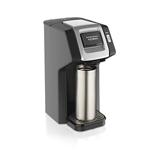 Hamilton Beach 49974 FlexBrew Coffee Maker Compatible with Pod Packs and Grounds, Single-Serve, Black, Only $39.85