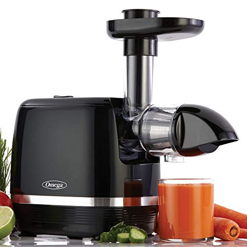 Omega H3000D Cold Press 365 Juicer Slow Masticating Extractor Creates Delicious Fruit Vegetable and Leafy Green High Juice Yield and Preserves Nutritional Value, 150-Watt, Black, Only $51.99