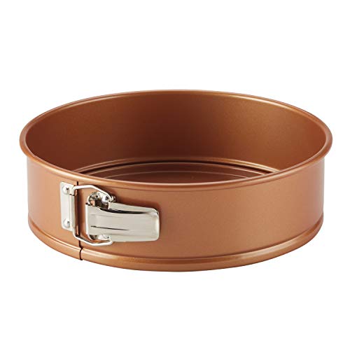 Ayesha Curry Nonstick Bakeware Nonstick Springform Baking Pan / Nonstick Springform Cake Pan / Nonstick Cheesecake Pan, Round - 9 Inch, Copper, Only $11.10