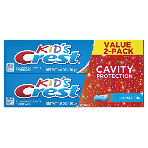 史低价！Crest 儿童含氟牙膏，糖果口味，4.6 oz/支，共2支，原价$6.99，现点击coupon后仅售 $2.63，免运费！