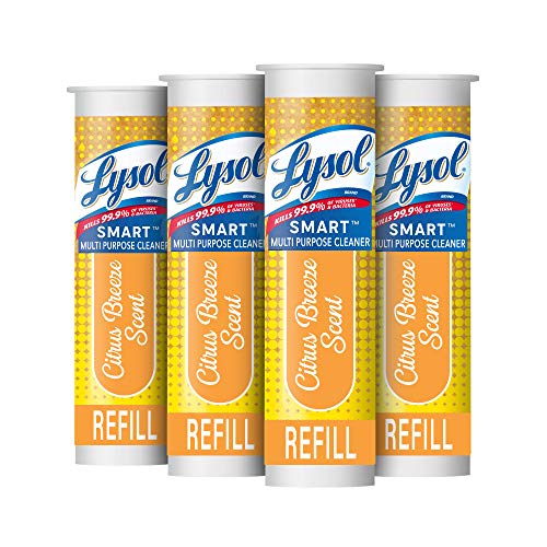 Lysol Smart Refill Cartridges, 4 Count, Multi-Purpose Cleaner, Citrus Breeze Scent, Only $4.97