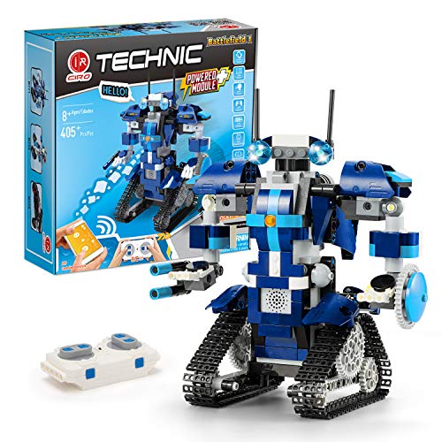 CIRO Almubot Battlefield I, Remote Controlled Robot Building 405+ pieces Kit, Ages 8+, Only $21.99