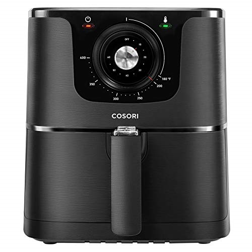 COSORI Air Fryer Large Hot Electric Oven Oilless Cooker Deluxe Temperature Control, Nonstick, ETL Listed Basket, 3.7QT, Knob-black, Only $54.99