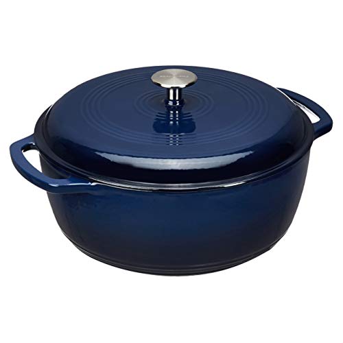 AmazonBasics搪瓷鑄鐵荷蘭煮鍋， 6誇脫， 現僅售 $44.99 ，免運費。多色同價！