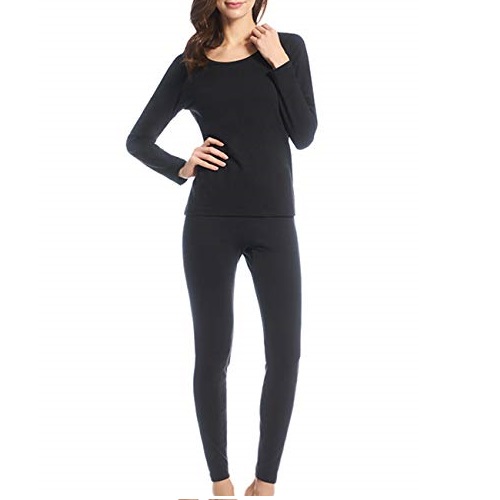 SANQIANG Winter Cotton Thermal Underwear Set for Women - Women's Thin Lightweight Long Underwear for Cold, Only $10.99