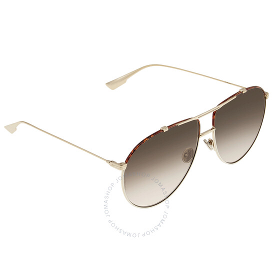 DIOR Brown Gradient Aviator Ladies Sunglasses DIORMONSIEUR1 24W/86 63, only $89.99 after applying coupon code