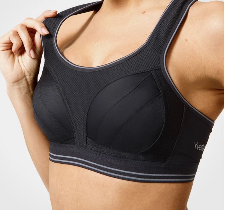 Women's High Support Adjustable Sports Bra. Non-padded, dries fast, adjustable shoulder straps, breasts support. only $18 with discount code