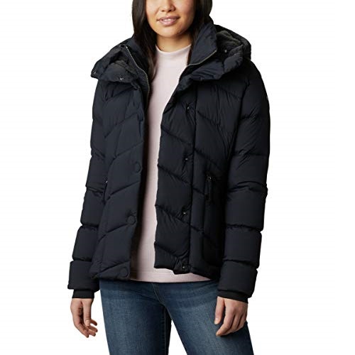 Columbia Women's Ember Springs Down Parka, Black/Shark Lining, Medium, Only $64.99, You Save $155.01 (70%)