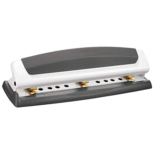 Swingline Desktop Hole Punch, Hole Puncher, Precision Pro, Adjustable, 2-3 Holes, 10 Sheet Punch Capacity, Gray/White (74019), Only $14.10