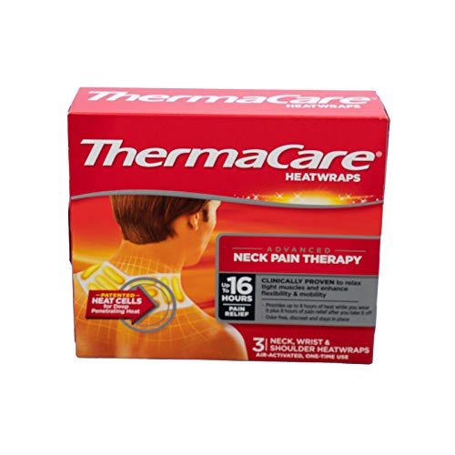 ThermaCare Neck, Wrist & Shoulder HeatWraps, Therapy for Temporary Relief of Minor Muscular, Joint Aches & Pains, Air-Activated, Helps Rebuild Damaged Tissue & Accelerate Healing, PK/3, Only $5.99