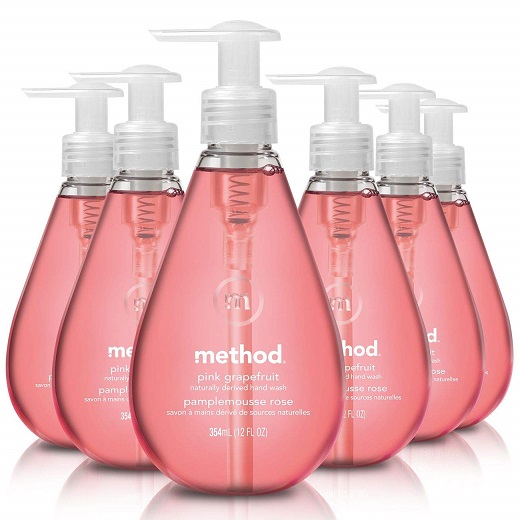 Method Gel Hand Soap, Pink Grapefruit, 12 Fl Oz (Pack of 6), only $12.90