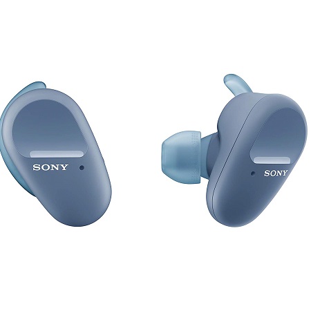 Sony WF-SP800N Truly Wireless Sports In-Ear Noise Canceling Headphones with Mic for Phone Call and Alexa Voice Control, Blue, only$98.00