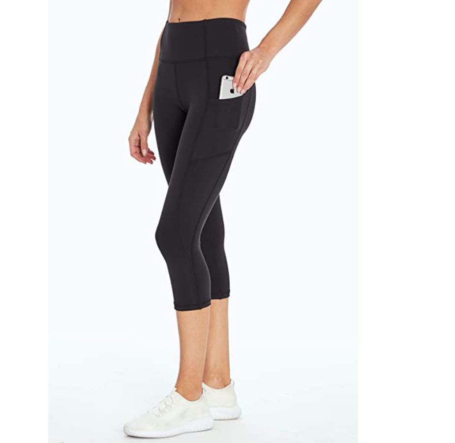 Jessica Simpson Sportswear Women's Tummy Control Pocket Capri Legging, only $12.90