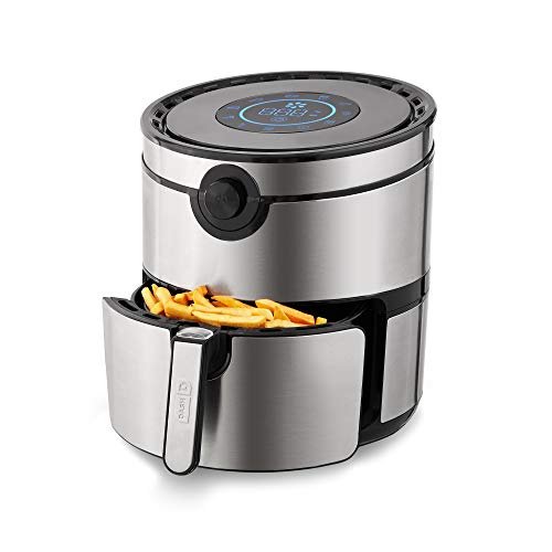 Dash DFAF600GBSS01 AirCrisp Pro Electric Air Fryer + Oven Cooker with Digital Display + 8 Presets, Temperature Control, Non Stick Fry Basket,, 6qt, Stainless Steel  Only $77.56