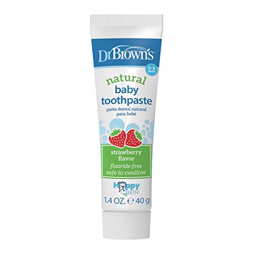 Dr. Brown's 纯天然幼儿可吞咽牙膏，1.4 oz，原价$8.99，现仅售$4.99 ，免运费！
