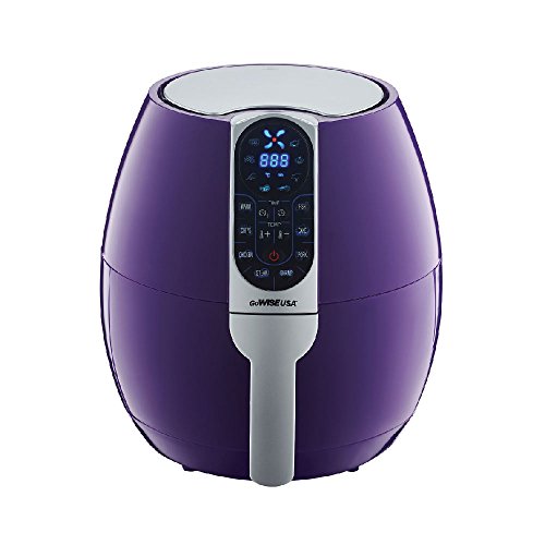 GoWISE USA GW22651 3.7-Quarts Programmable Air Fryer with 8 Cook Presets (Plum), Qt, Only $44.00