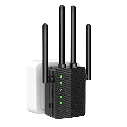 Foscam 2.4G & 5GHz Dual Band Wireless Amplifier1200Mbps with Intelligent Signal Indicator, One Button Setup with Ethernet Port discounted price only $28.97