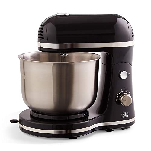Delish by Dash Compact Stand Mixer, 3.5 Quart with Beaters & Dough Hooks Included - Black, List Price is $79.99, Now Only $35.90
