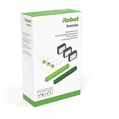 iRobot Authentic Replacement Parts- Roomba e and i Series Replenishment Kit, (3 High-Efficiency Filters, 3 Edge-Sweeping Brushes, and 1 Set of Multi-Surface Rubber Brushes)- 4639168  Only $29.99
