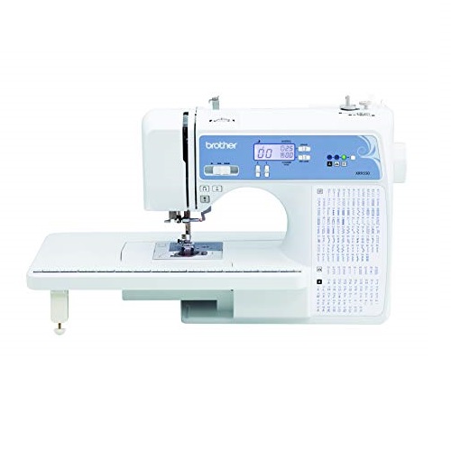 Brother XR9550 Sewing and Quilting Machine, Computerized, 165 Built-in Stitches, LCD Display, Wide Table, 8 Included Presser Feet, White,  Only $181.15