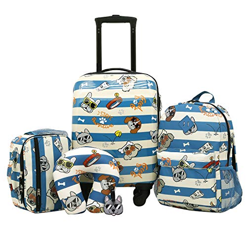 高性价比！史低价！Travelers Club 儿童旅行 箱包5件套，原价$79，现仅售$59.99，免运费！