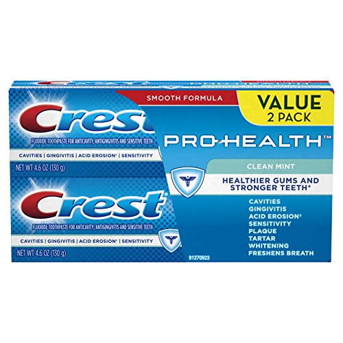 史低价！Crest 佳洁士Pro-Health 牙膏，清新薄荷味，4.6 oz/支，共2支，现仅售$2.50，免运费