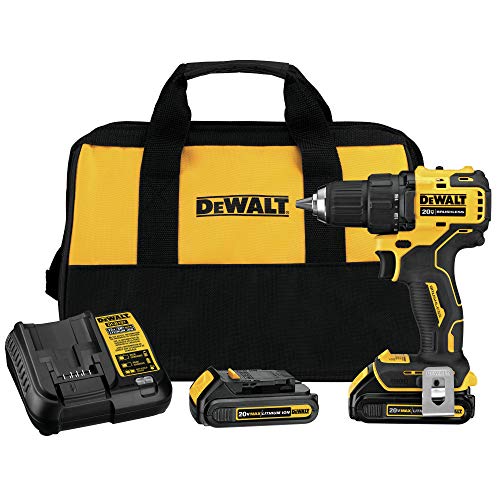 DEWALT 20V MAX Cordless Drill / Driver Kit, Compact, 1/2-Inch (DCD708C2), List Price is $159, Now Only $99.00