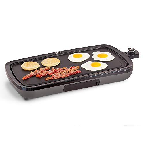 DASH DEG200GBGY01 Everyday Electric Griddle, 19.75” x 9.5”, Grey, List Price is $49.99, Now Only $39.99, You Save $10.00 (20%)