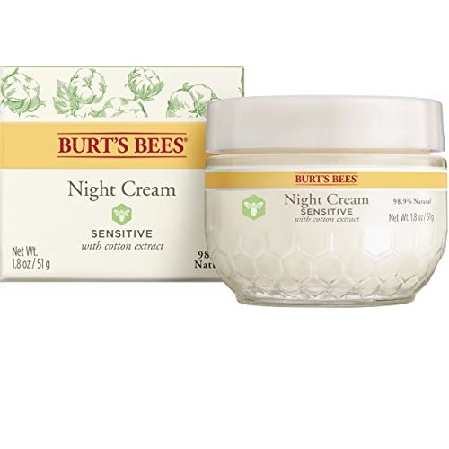 Burt's Bees 小蜜蜂 天然 零敏 晚霜，1.8oz/ 50g，原价$14.99，现点击coupon后仅售$7.06，免运费。