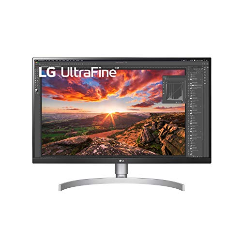LG 27UN850-W 27 Inch Ultrafine UHD (3840 x 2160) IPS Display with VESA DisplayHDR 400, USB Type-C and 3-Side Virtually Borderless Display with Height/Swivel/Pivot/Tilt Adjustable Stand, Only $379.99