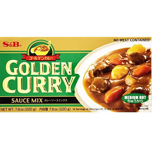 S&B Golden Curry Sauce Mix, Medium Hot, 7.8 Ounce, List Price is $6.44, Now Only $4.47
