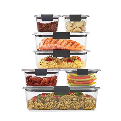 Rubbermaid Brilliance Storage 14-Piece Plastic Lids | BPA Free, Leak Proof Food Container, Clear, List Price is $37.12, Now Only $22.49, You Save $14.63 (39%)