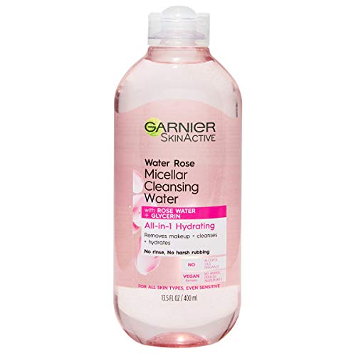 Garnier SkinActive Micellar Cleansing Water with Rose Water and Glycerin, All-in-1 Hydrating, For Normal to Dry Skin, 13.5 Fl Oz,  Only $4.01