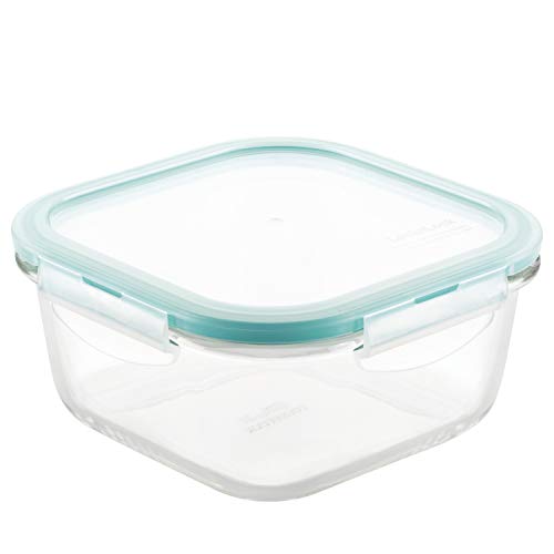 LOCK & LOCK Purely Better Glass Food Storage Container with Lid, Square-20 oz, Clear, Now Only $9.79