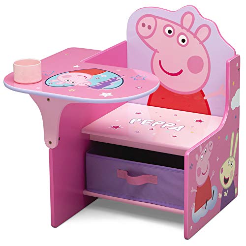 Delta Children Chair Desk with Storage Bin - Ideal for Arts & Crafts, Snack Time, Homeschooling, Homework & More, Peppa Pig, Now Only $43.99
