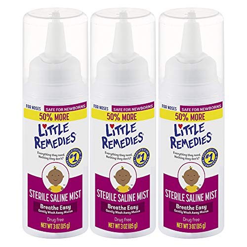 Little Remedies Sterile Saline Nasal Mist, 3 oz, Pack of 3, List Price is $15, Now Only $9.82