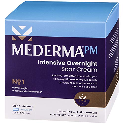 Mederma PM Intensive Overnight Scar Cream - Works with Skin's Nighttime Regenerative Activity - Once-Nightly Application Is Clinically Shown to Make Scars Smaller & Less Visible- 1.7 ounce $19.99