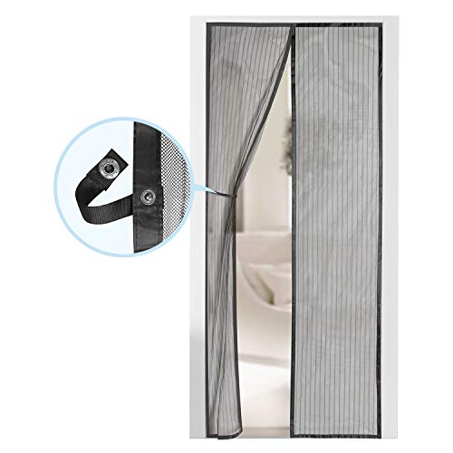 Magnetic Screen Door - Self Sealing, Heavy Duty, Hands Free Mesh Partition Keeps Bugs Out - Pet and Kid Friendly - Patent Pending Keep Open Feature - 38