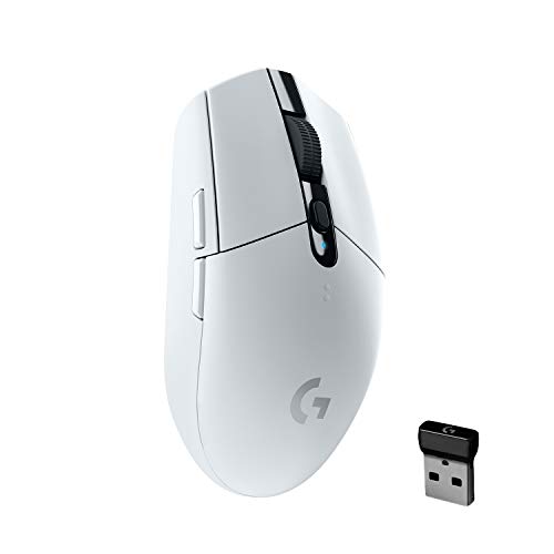 Logitech G305 LIGHSTPEED Wireless Gaming Mouse, Hero 12K Sensor, 12,000 DPI, Lightweight, 6 Programmable Buttons, 250h Battery Life, On-Board Memory, PC/Mac - White, Only  $29.99