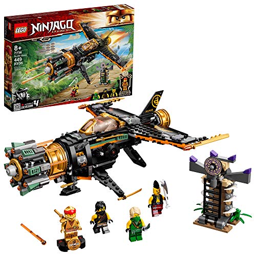 LEGO NINJAGO Legacy Boulder Blaster 71736 Airplane Toy Featuring Collectible Figurines, New 2021 (449 Pieces), List Price is $39.99, Now Only $31.99
