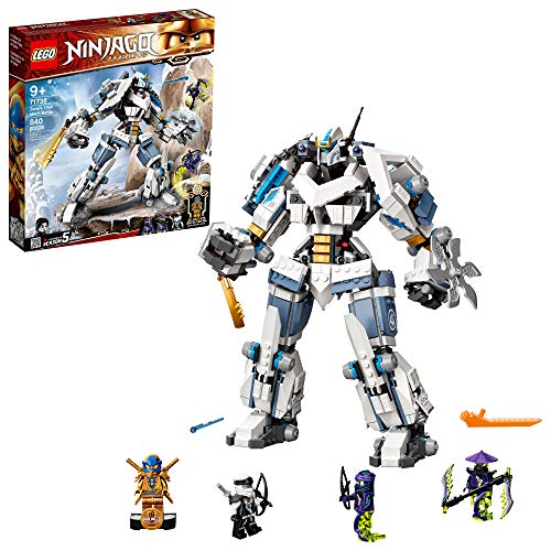 LEGO NINJAGO Legacy Zane’s Titan Mech Battle 71738 Ninja Toy Building Kit Featuring Collectible Minifigures, New 2021 (840 Pieces), List Price is $59.99, Now Only $47.99