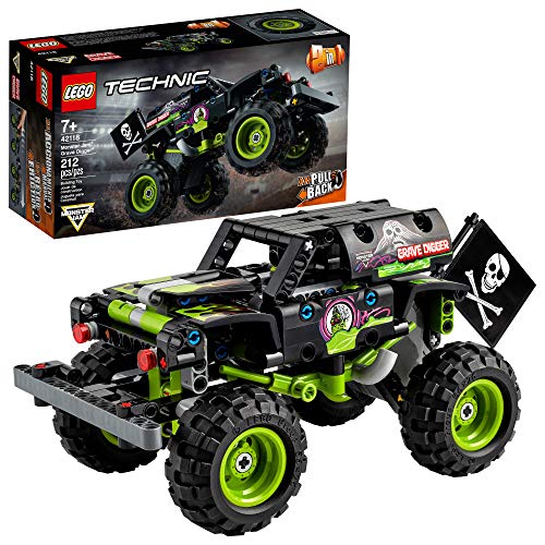 LEGO Technic Monster Jam Grave Digger 42118 Model Building Kit for Boys and Girls Who Love Monster Truck Toys, New 2021 (212 Pieces), List Price is $19.99, Now Only $16.99