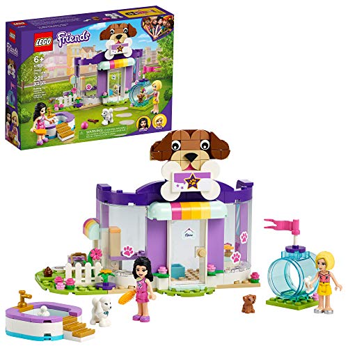 LEGO Friends Doggy Day Care 41691 Building Kit; Birthday Gift for Kids, Comes with 2 Mini-Dolls and 2 Toy Dog Figures, New 2021 (221 Pieces), Only $15.99