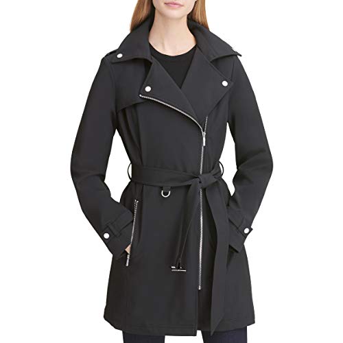 DKNY 女式中长款防水软壳夹克，原价$180.00，现仅售$47.02，免运费！