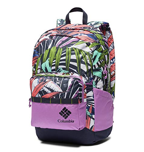Columbia Zigzag 22L Backpack, Urban Pack, Laptop Sleeve, White Toucanical/Blossom Pink, One Size, List Price is $45, Now Only $25, You Save $20.00 (44%)