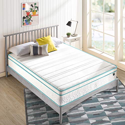 ZINUS 12 Inch Memory Foam Spring Hybrid Mattress/Euro Top Innerspring Mattress/Green Tea-Infused Foam/CertiPUR-US Certified/Mattress-in-a-Box, Full,  Only $202.99, You Save $116.01 (36%)