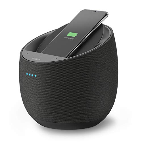 Belkin SoundForm Elite Hi-Fi Smart Speaker + Wireless Charger (Alexa Voice-Controlled Bluetooth Speaker) Sound Technology by Devialet (Black),  Only $89.99