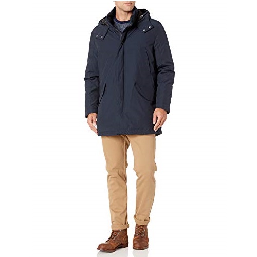 Cole Haan Men's Dry Hand Down anorack, Navy, Large, Now Only $50.29